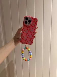 Original Simple Summer Strawberry Design Phone Case for   Hard XS Protective Cover Compatible with 15Pro/14Promax/13/14Plus/12Mini