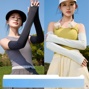 MiiOW | เสื้อแขนกันแดดผ้าไหมน้ำแข็งสำหรับผู้หญิง ฤดูร้อน 2025 ใหม่ กันแสง UV ป้องกันการเดินทางและขับรถ แขนกันแดดสำหรับกลางแจ้ง