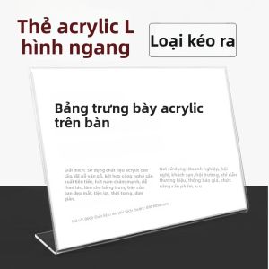 QINLEYI | Thẻ Hiển Thị Tên Acrylic Trong Suốt