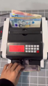 Money Detector Bill Counter Counting Machine Banknote Counting Machine with Banknote Verification Function Electronic Multi Currency Banknote Counter Cash Counting With LCD Display
