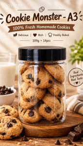 HOMEMADE CHOCOLATE COOKIES ( COOKIE MONSTER & MIDNIGHT MELT )