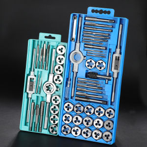12/20/40 pcs Tap Die Kits Faucet and Mold Set Steel Wire Cone Mold Set for Cutting External & Internal Threads Hardware Tools