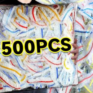 500Pcs Colorful Disposable Cling Film Food-Grade Storage Bags Kitchen Refrigerator Food Fresh-keeping Bag Organizers