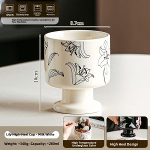 Mr.Snail | Elegant Retro Black and White Ceramic Mug