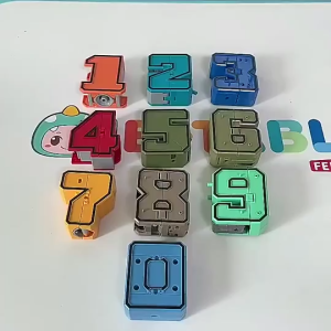 ~Ship From KL~ 0-9 Transformers Number Robot Toys Digital Assembly Toys Educational toys Car Toys Mainan Robot