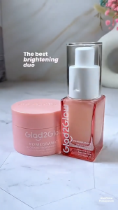Glad2Glow 3pcs Skincare Set Cleanser+Moisturizer+Serum face wash Brightening Serum Glowing/Acne/Brightening/Repair set