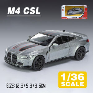 LEO 1:36 BMW M4 CSL Metal Diecast Alloy Toy Car Model Trucks For Kids Toys Vehicles Hobbies Collectio