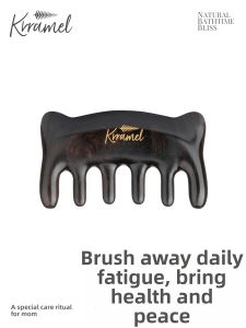 KRRAMEL | Scalp Massage Acupoint Unblocking Wooden Hair Care Massager Comb