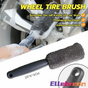 Wheel Cleaning Brush Portable Microfiber Auto Car Washing Tools Wheel Tire Rim Brush 28cm