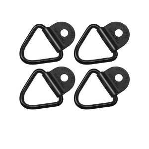 4PCS Cargo Tie-Down Anchors 2" Diameter Steel V-Ring BoltFlush Mount TieDown Anchor
