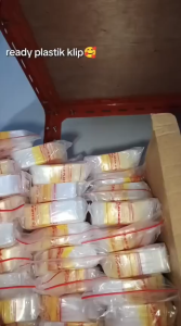 aiGooTan - PLASTIK KLIP 4x6 (ISI 100) - Kemasan Plastic Ziplock Obat Makanan Ziplok List Merah Medan