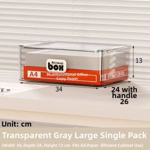 Clear A4 Paper Organizer Drawer