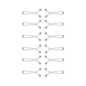 12pcs U-shaped Headscarf Pins for Women Shawl Bandana Brooch Headscarves Clips Hijab Pins DIY Apparel Supplies