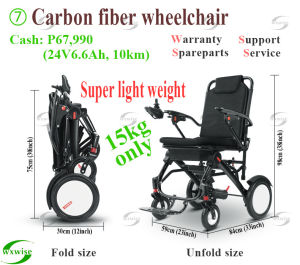 wxwise carbon fiber wheelchair 208 super light weight foldable wheelchair senior pwd motorized portable chair remote app
