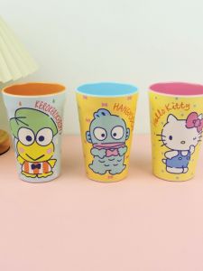 Sanrio KT Cat Milk Cup Storage Box Dental Care Brushing Teeth Cup Dining Utensils Childrens Japanese Style Bedroom Accessories