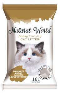 NATURAL WORLD 7kg/16L BENTONITE CAT LITTER SAND