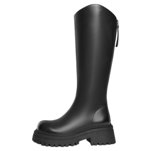 Reddragonfly | Winter New Style Thick Sole Height-Increasing Slimming Leather Boot