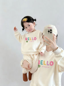 Parent-Child Sweatshirts Autumn Winter High-Class Feeling