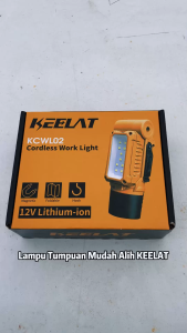 KEELAT KCWL02 Cordless Work Light 180° Foldable Magnetic Emergency Lamp with Hook 2 Modes for Car Repair Camping