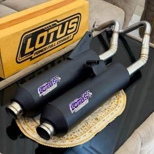 Knalpot SHIJIRO LOTUS Vario 125/150 LED Beat Fi Esp Scoopy Mio Sporty Pcx 160 - PIPA 26-28MM