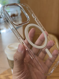 WANKEHUANG | Anti-yellowing Transparent Hard Shell Mobile Phone Case with MagSafe and AI Camera Button