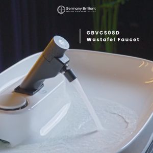 Germany Brilliant Keran Wastafel Sensor Otomatis Air Dingin (Battery) GBVCS08D-MB GB