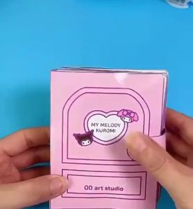BEVAVAR Buku Mainan Edukasi Sanrio DIY Cool Book Paper Doll DIY Mainan Handmade Toys