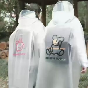 Áo Mưa Cho Trẻ Kèm Vành Mũ Áo Mưa Nam Nữ Cao Từ 120 - 180 Cm Chất Liệu Eva Chông Nước Tốt Siêu Nhẹ Cleacco AM MVP Sport