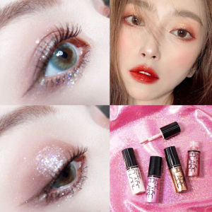 Shiny Liquid Eyeliner Eyeshadow Cair Long Lasting Makeup Pigment Sparkling Eyeliner Glitter Liquid Eyeliner Glamour for Women -🌹Tamia