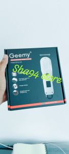 Geemy Gm-6136 | Cordless Rechargeable Led Display Hair Clipper Heavy Duty For Hair And Beard Cut (White) Trimmer