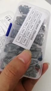 Bộ 200 Chiếc Vòng Đệm Nhựa ABS Nylon Đen/trắng M3 M4 10 Kích Cỡ Không Ren Rỗng Bộ Dụng Cụ Đa Năng Dùng Cho Chế Tác Gỗ