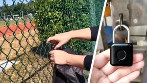 Kunci Pintar Sidik Jari untuk Gudang, Gerbang, dan Lemari Buku dengan Pengisian Daya USB