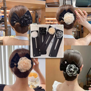 Best Day no.1 Korean Style Original Deft Bun Wire Bow Curler Printing Magic Clip Twist Simple Curler Hair Accessories