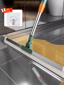 ซิลิโคน Scraper ไม้กวาด Magic Wiper ชั้นห้องน้ําไม้กวาด Scrubber High Place Glass Wiper เครื่องมือทําความสะอาดในครัวเรือน