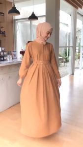 Gamis Lebaran Remaja Dress Lebaran 2024 Viral Blazer Gamis Perempuan Terbaru 2024 Gamis Perempuan Warna Terracotta