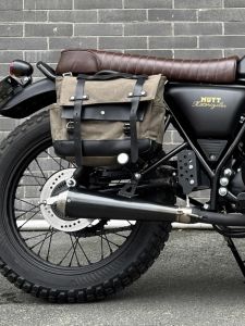 Light Riding Bigfoot Motorcycle Side Bag Retro Work Clothing Canvas Side Bag Side Bag Motorcycle Bag Cycling Storage Knight Package