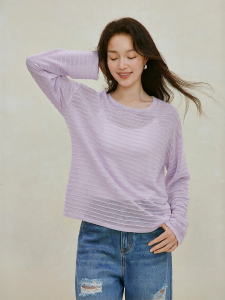 INMAN | Purple Loose Fitting Knitwear Autumn New Arrival