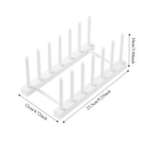 Dish Drying Rack Countertop Plate Holder Kitchen Organizer White Plastic Drainer Stand Colander Bowl Produce Washing Basket