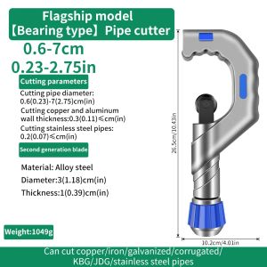 BAOLIAN | Chrome Vanadium Steel Bearing Pipe Cutter 3-70mm Tube Shear Multi-function Pliers Circular Blade for Home Improvement