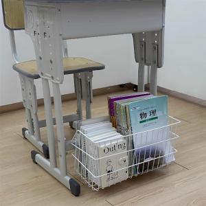 School Classroom under Desk Storage Basket Multi Functional Hanging Basket Bookbag Textbook Organizer Simple Style Storage Rack