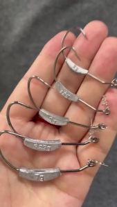 Jig Crank Head Barbed Hook 2g 3g 5.25g 7g Soft Lure Worm Offset Fishhook Spring Lock Pin Pesca for Texas Rigs Fishing Tackle