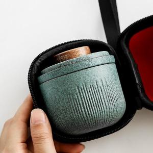 Portable Travel Tea Set with Filter 2 Cups