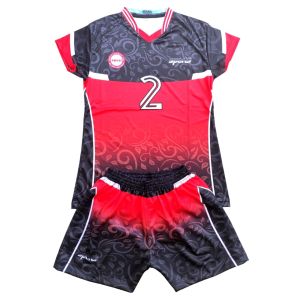 Baju stelan volly wanita motif full printing