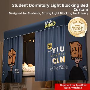 Strong Light Blocking Dormitory Bed Curtain Mosquito Net Combined