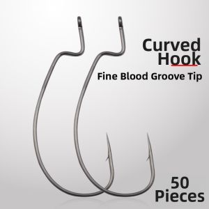 Finesse Blood Groove Offset Hook Sea Fishing