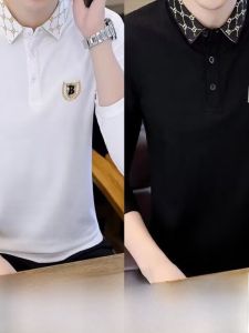 2023 เสื้อโปโลแขนยาวแฟชั่นบุรุษใหม่ สไตล์เกาหลี ฤดูใบไม้ผลิ ฤดูใบไม้ร่วง ฤดูร้อน ลำลอง สุภาพบุรุษธุรกิจ หลวม ประเภทเสื้อยืด