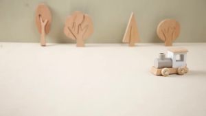 0-12Wooden Train Birthday Toy Montessori Toys Baby Educational Toys Wooden Trolley Number Of Wood Babys Toys Baby Learning Toys