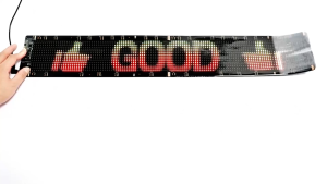 FLEXIBLE Programmable LED Matrix Panel - Bluetooth App Control Flexible RGB Scrolling Text Display for VEHICLES BUSINESS SIGNAGE BUILDINGS