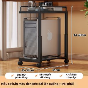 WUBUWEI | Đế Đỡ Tháp Máy Tính Có Thể Điều Chỉnh Với Bánh Xe