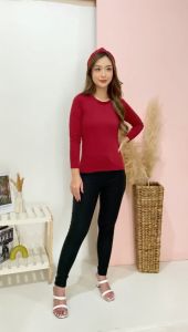 Manset Baju Kaos Lengan Panjang Kerah Bulat/Oblong M-XXL